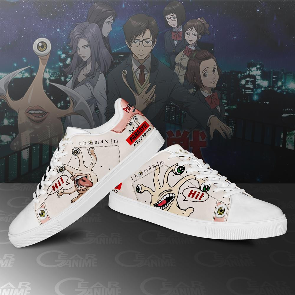 Parasyte Migi Skate Sneakers Horror Anime Shoes