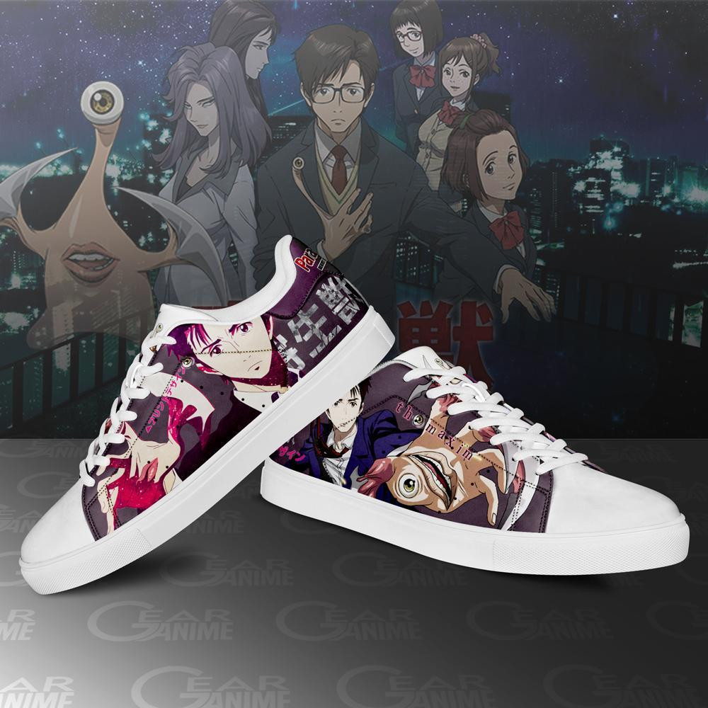 Parasyte Shinichi Izumi Skate Sneakers Horror Anime Shoes