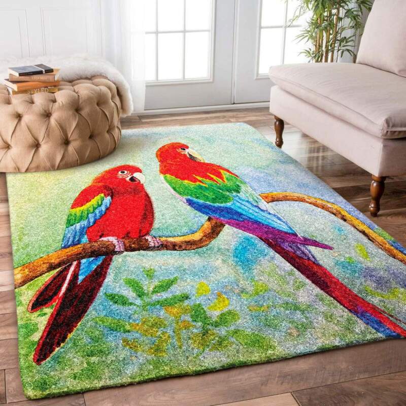 Parrots Rectangle Rug
