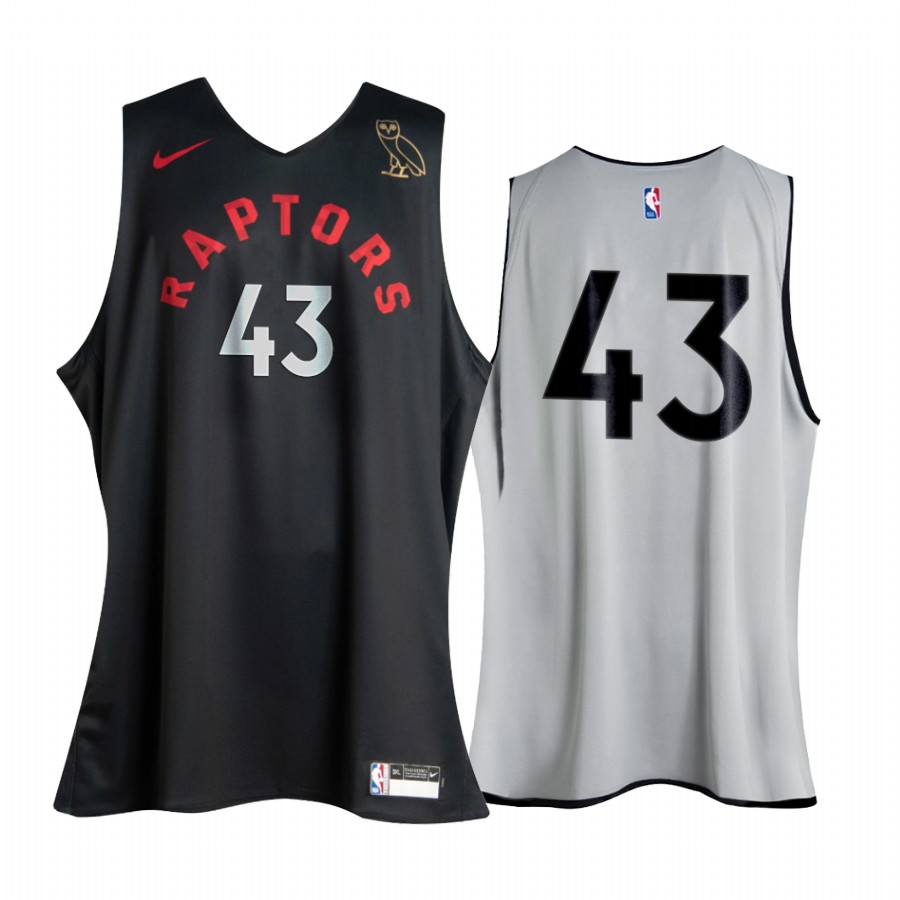 Pascal Siakam 2020 Raptors x OVO #43 Black White Reversible Jersey
