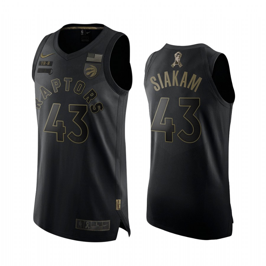 Pascal Siakam Toronto Raptors 2020 Salute To Service Black Jersey