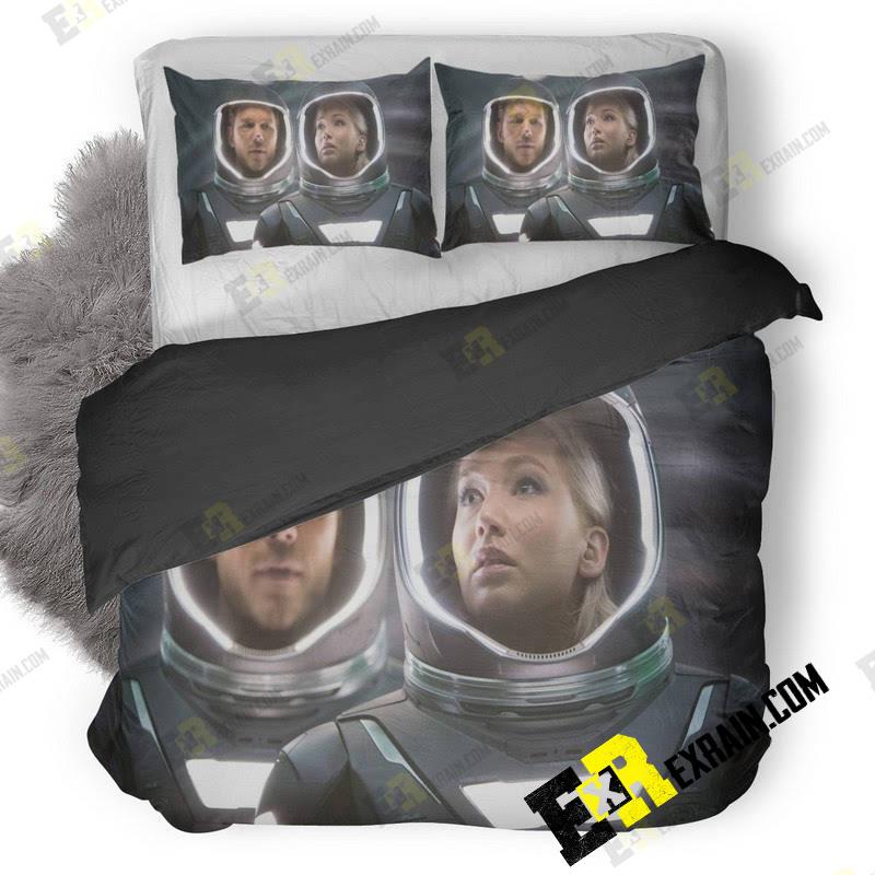 Passengers Movie Chris Pratt Jennifer Lawrence On 3D Customized Duvet Cover Bedding Set