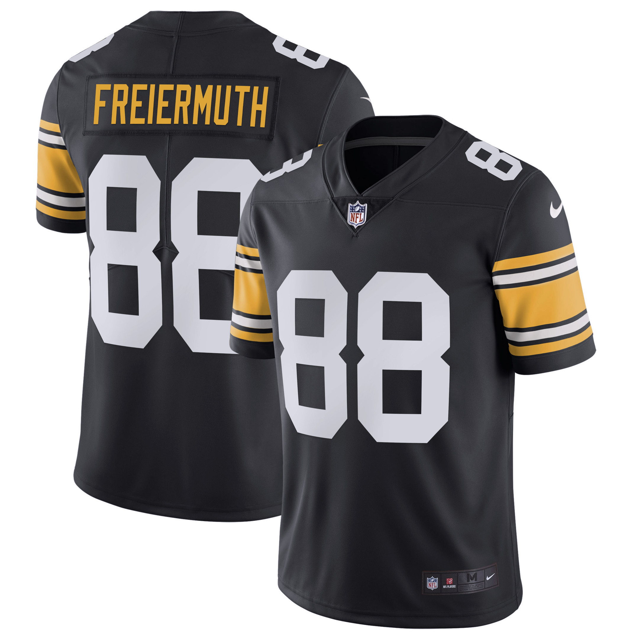 Pat Freiermuth Men's Pittsburgh Steelers Alternate Vapor Untouchable Limited - Black Jersey - All Stitched
