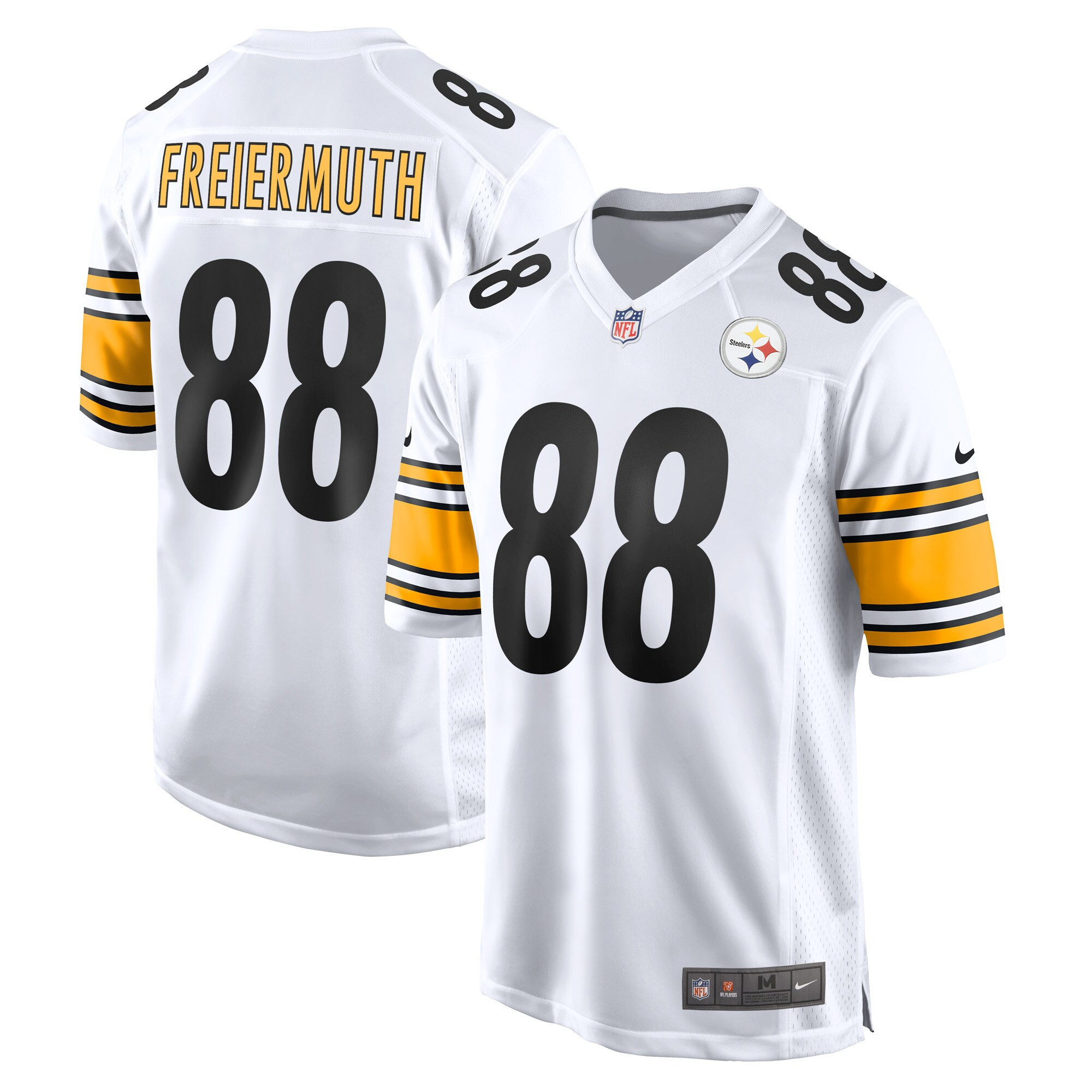 Pat Freiermuth Men's Pittsburgh Steelers Game - White Jersey - All Stitched