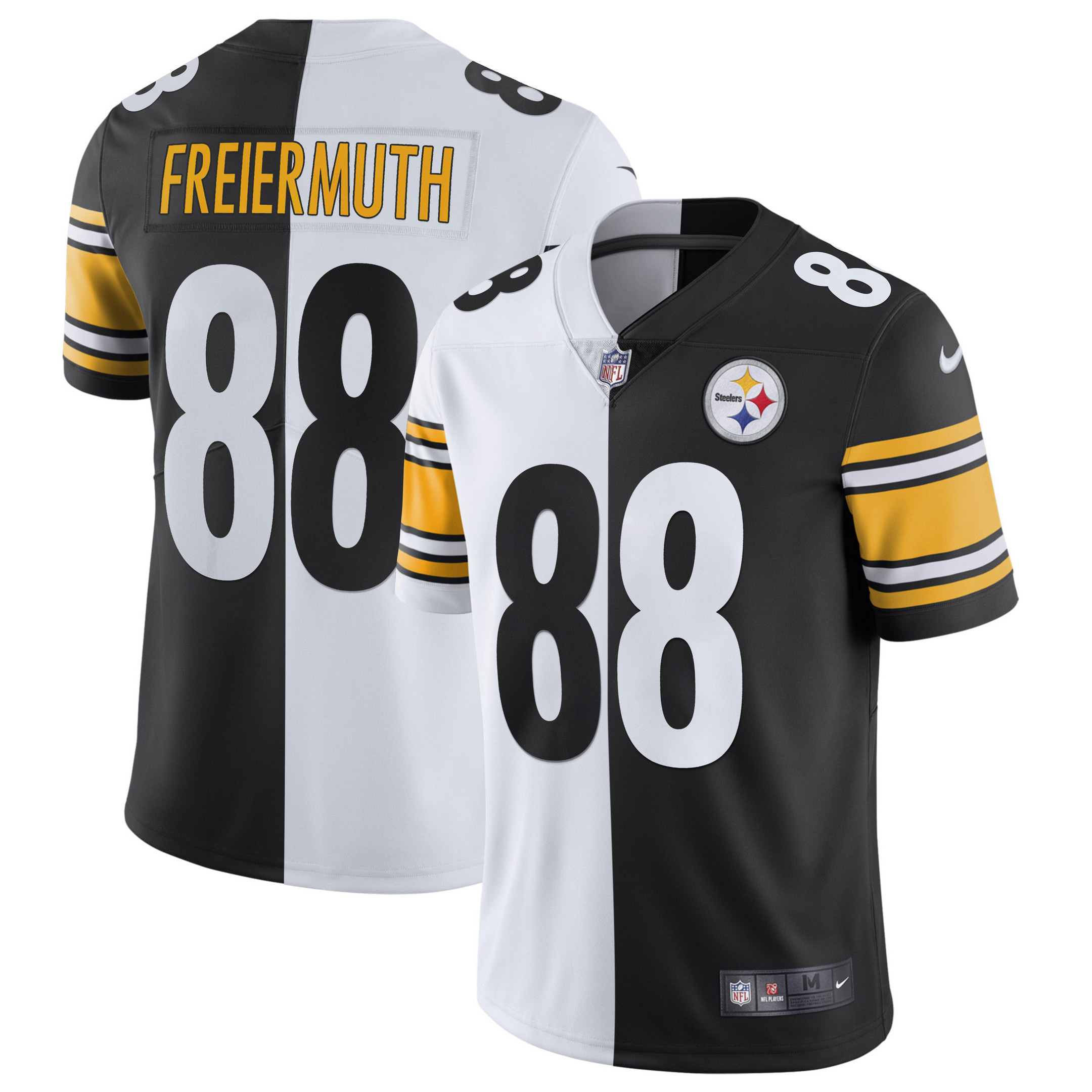 Pat Freiermuth Men's Pittsburgh Steelers Gold & Split Jersey - All Stitched