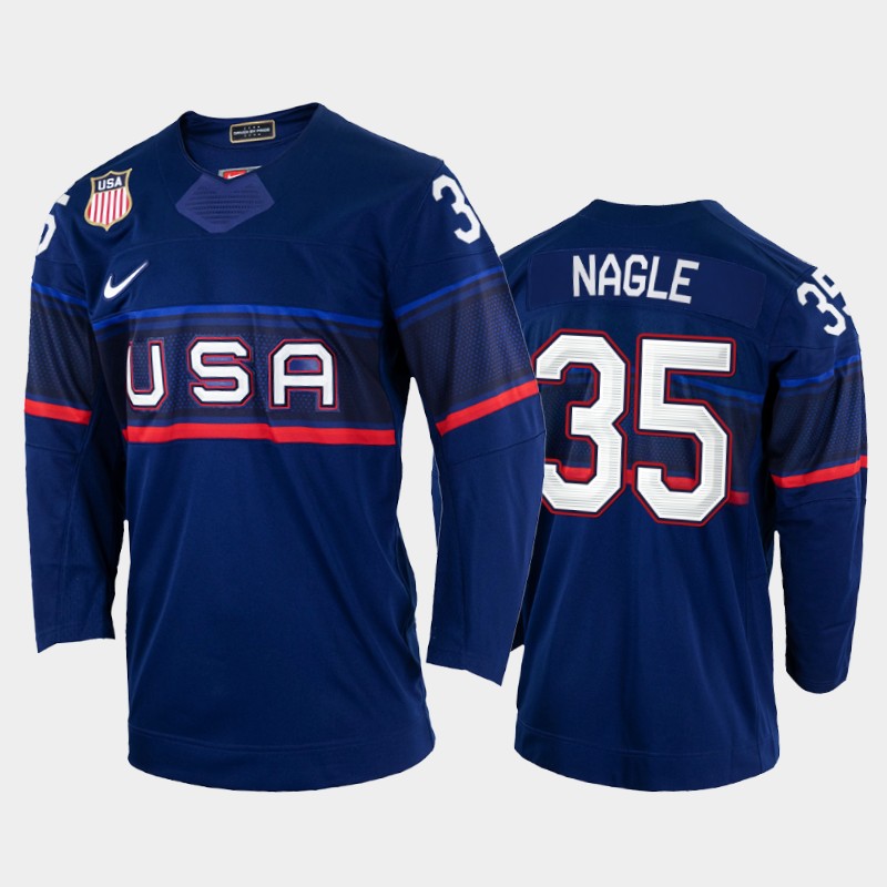 Pat Nagle USA Blue Jersey 2022 Winter Olympics