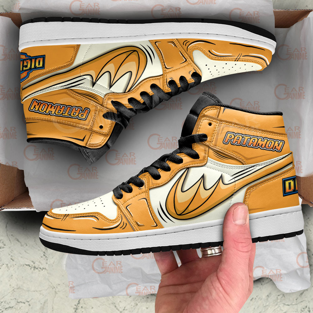 Patamon Skill JD1s Sneakers Digimon Anime Shoes For Fans, Air Jordan Hightop