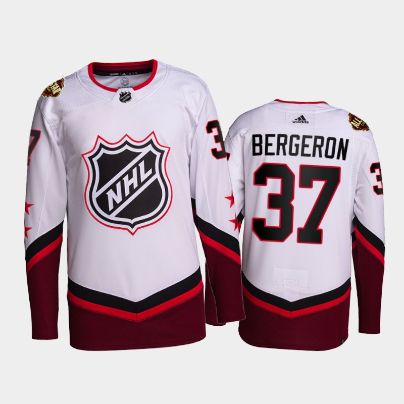 Patrice Bergeron Boston Bruins 2022 NHL All-Star Jersey White #37 Primegreen Uniform