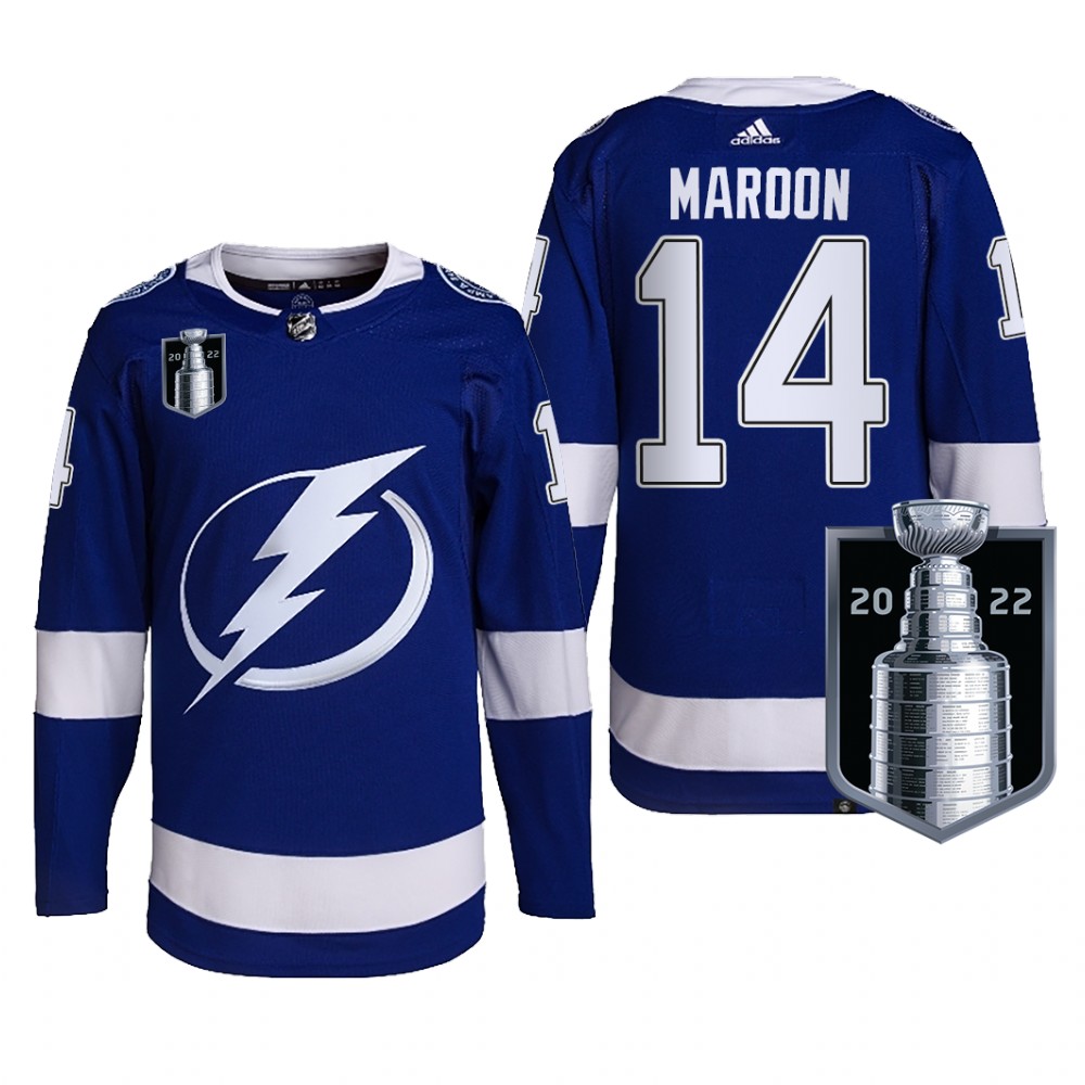 Patrick Maroon Tampa Bay Lightning 2022 Stanley Cup Playoffs Jersey Blue #14 Pro Uniform