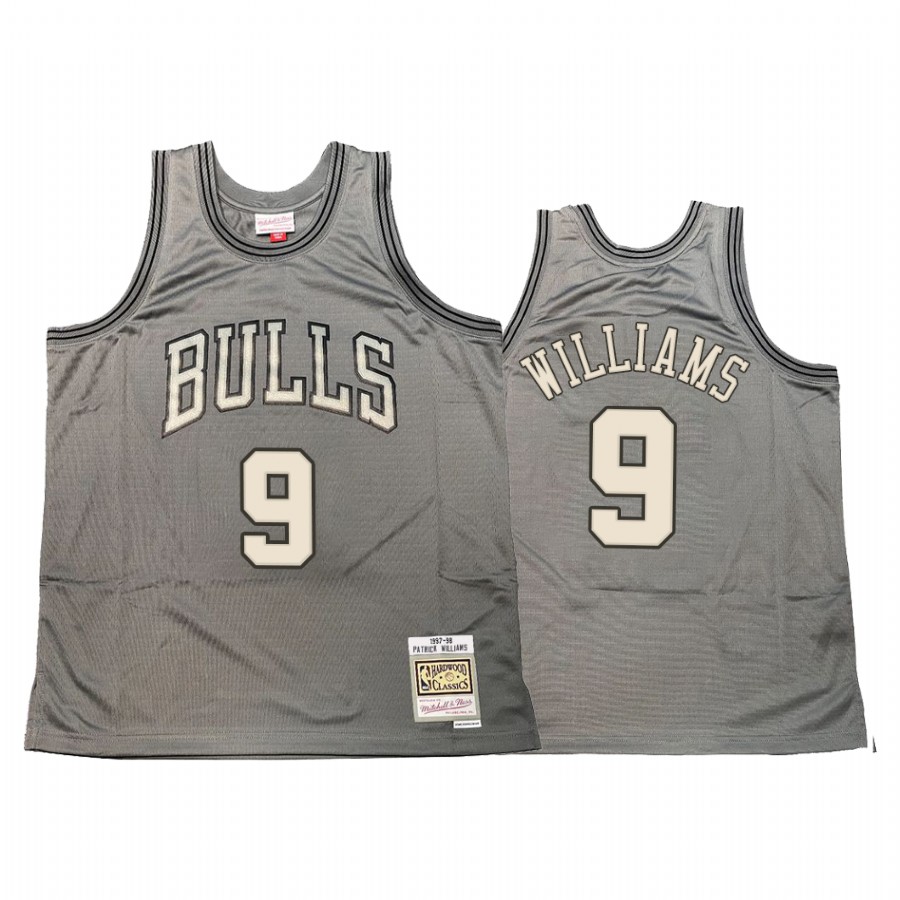 Patrick Williams #9 Chicago Bulls Hardwood Classics Jersey Gray