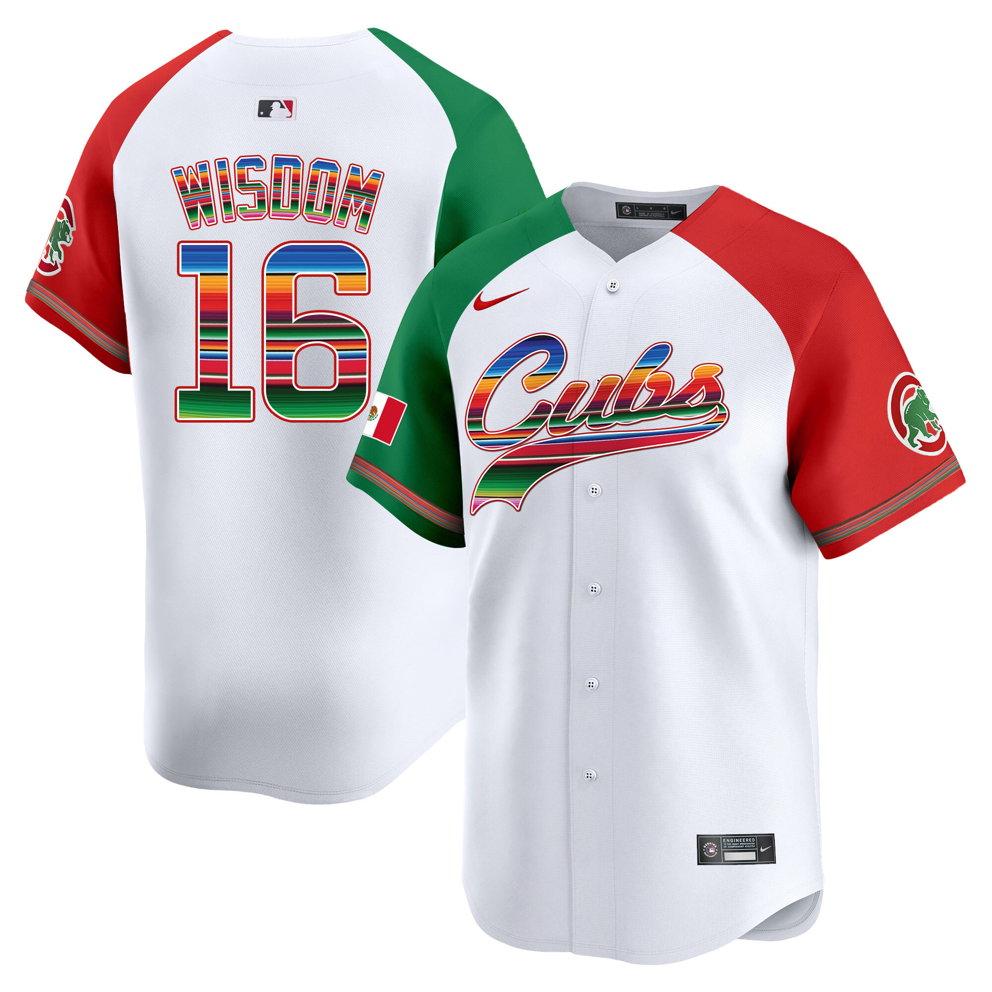 Patrick Wisdom Men's Chicago Cubs Mexico Vapor Premier Limited V2 Alternate Jersey - All Stitched