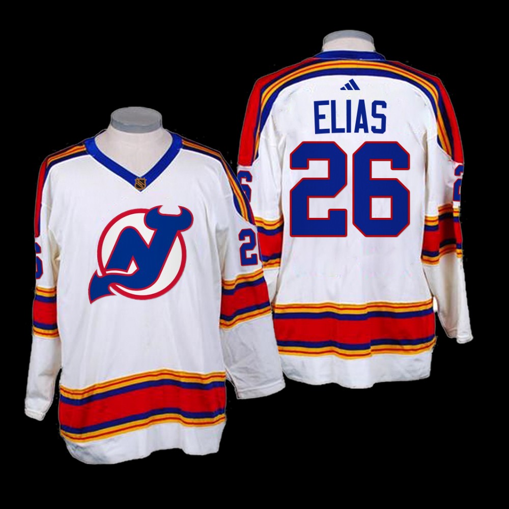 Patrik Elias New Jersey Devils Reverse Retro 2.0 White Jersey 2022-23