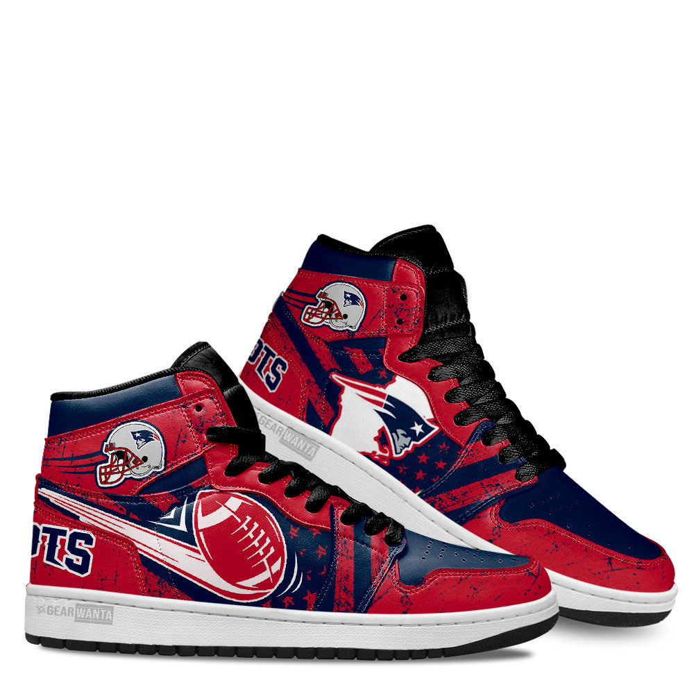 Patriots Football Team J1 Shoes For Fans Sneakers, Air Jordan Hightop