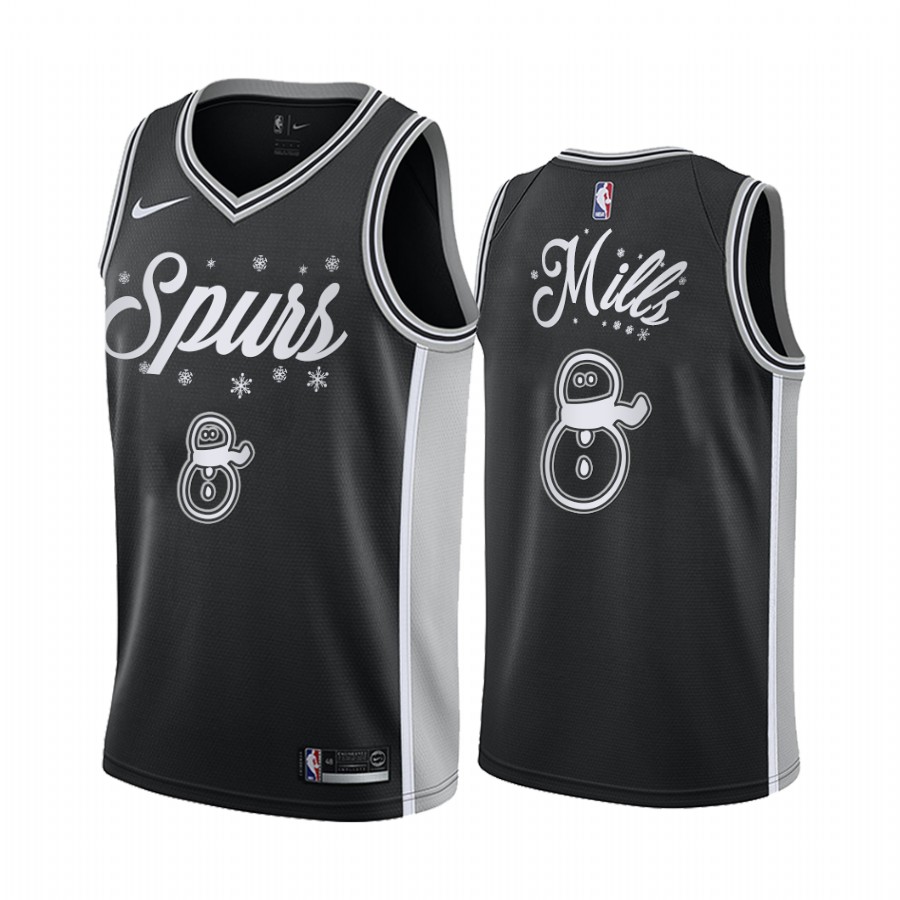 Patty Mills San Antonio Spurs 2020 Christmas Night Black Jersey Festive Special Edition