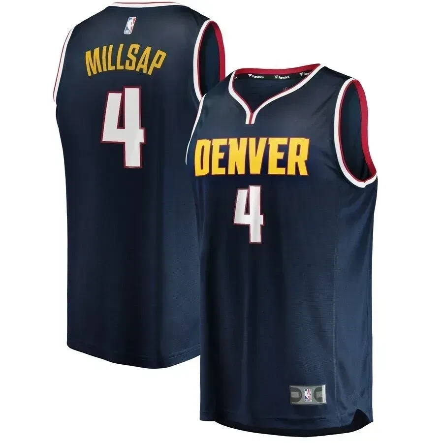 Paul Millsap Denver Nuggets Fast Break Player Jersey – Icon Edition – Navy