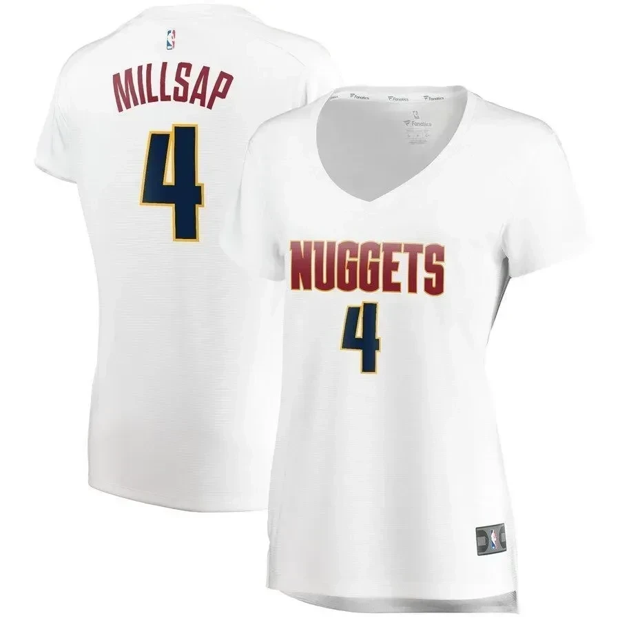 Paul Millsap Denver Nuggets Women’s Fast Break Player Jersey – Association Edition – White