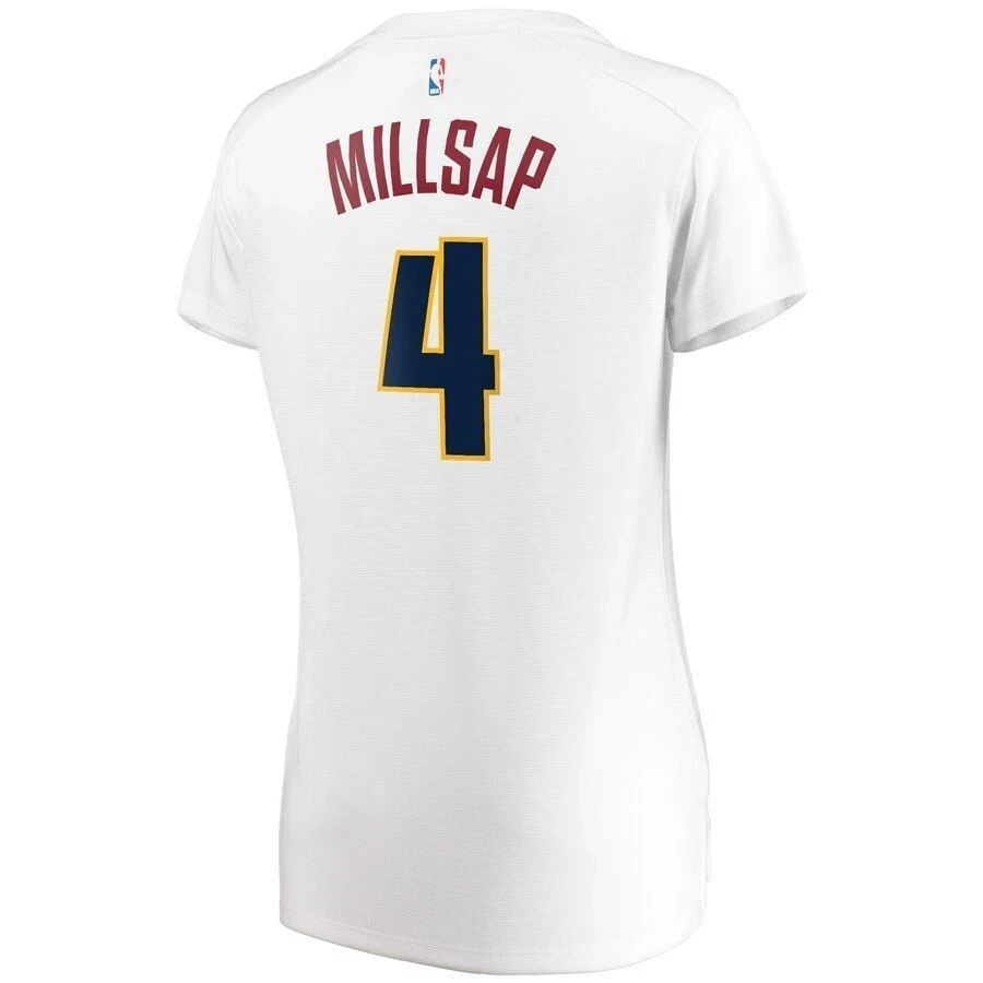 Paul Millsap Denver Nuggets Women’s Fast Break Player Jersey – Association Edition – White