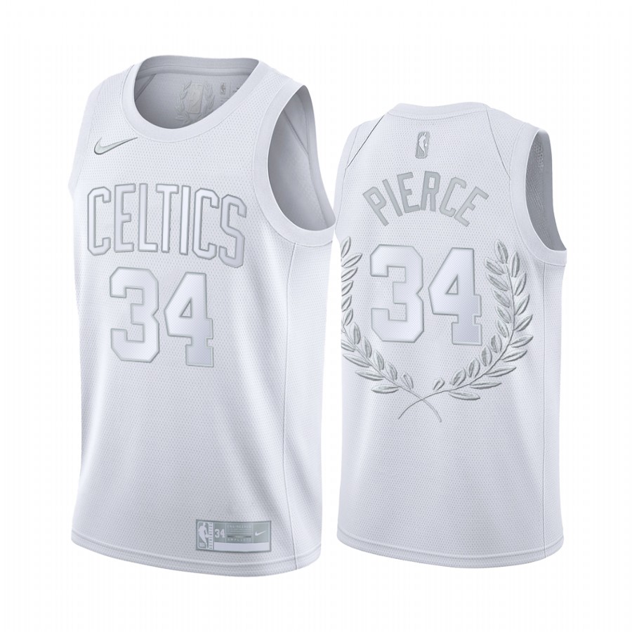 Paul Pierce Boston Celtics White Platinum Edition #34 Jersey