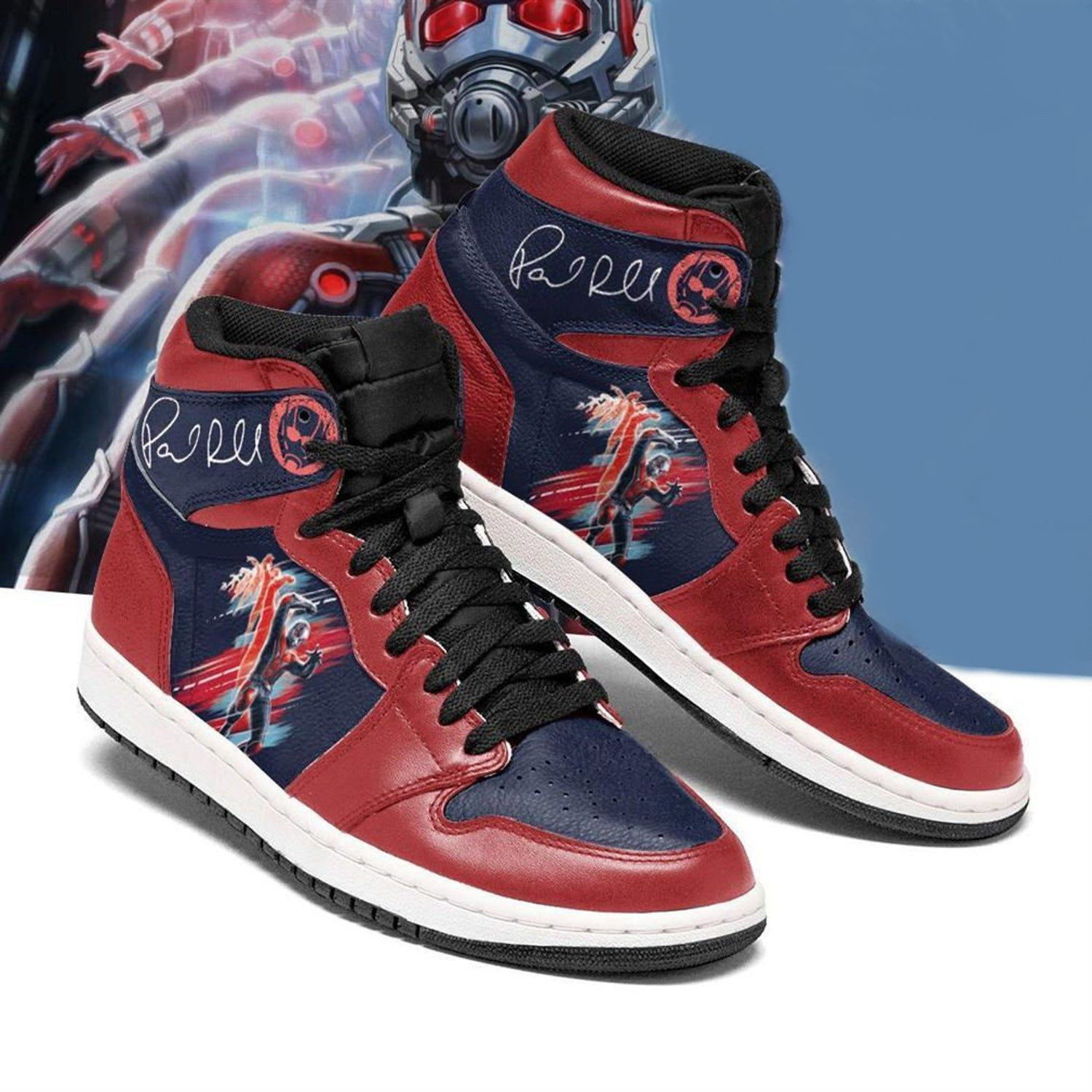 Paul Rudd Signature Antman Marvel High Top Air Jordan Sneaker, Air Jordan Hightop