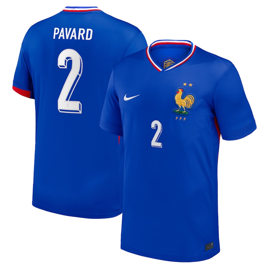 Pavard Men's France 2024 Stadium Home Soccer Jersey