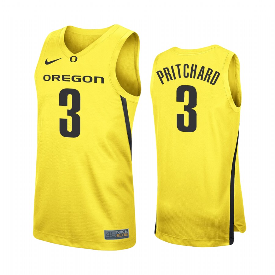 Payton Pritchard Oregon Ducks #3 College Jersey - Yellow