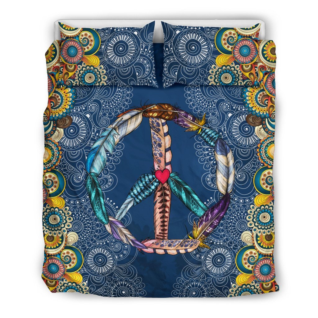 Peace 3D Customized Duvet Cover Bedding Set