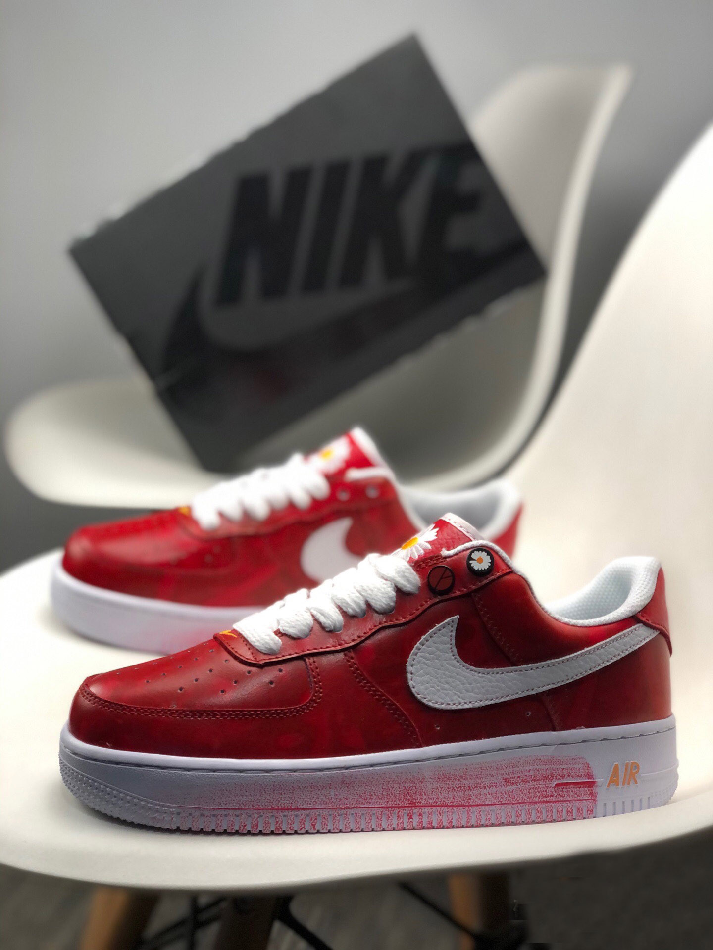 PEACEMINUSONE x Nike Air Force 1 Low “Para-Noise 2.0” Red For Sale