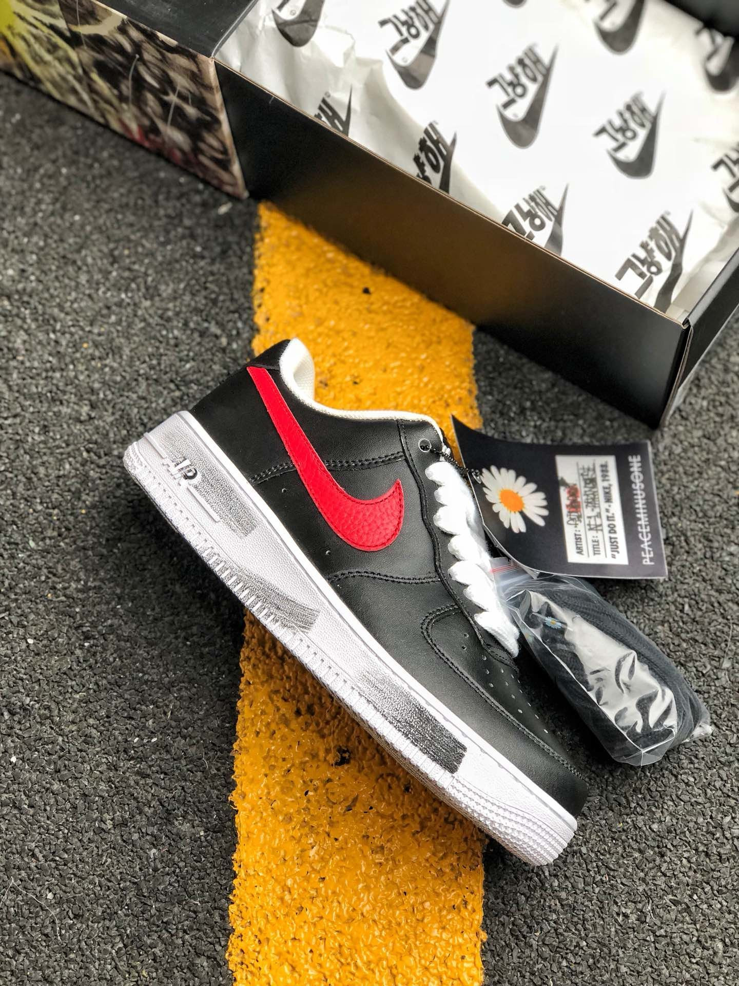 PEACEMINUSONE x Nike Air Force 1 Low Black/Sport For Sale