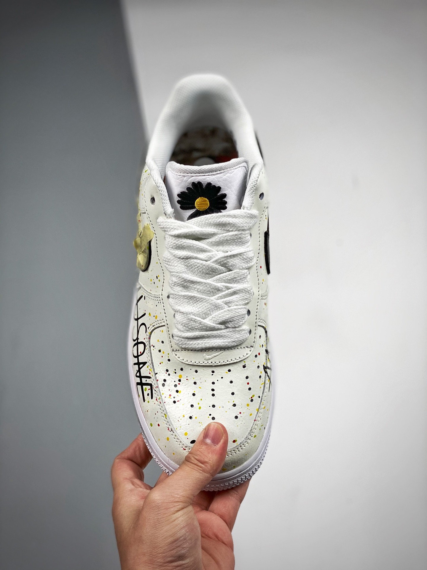 PEACEMINUSONE x Nike Air Force 1 Low Custom White Black For Sale