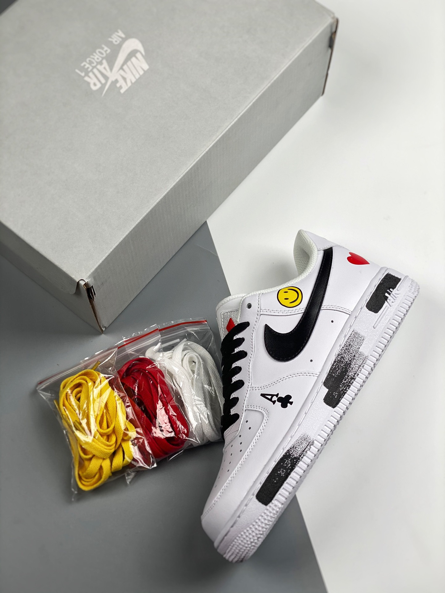 PEACEMINUSONE x Nike Air Force 1 Low Custom White For Sale