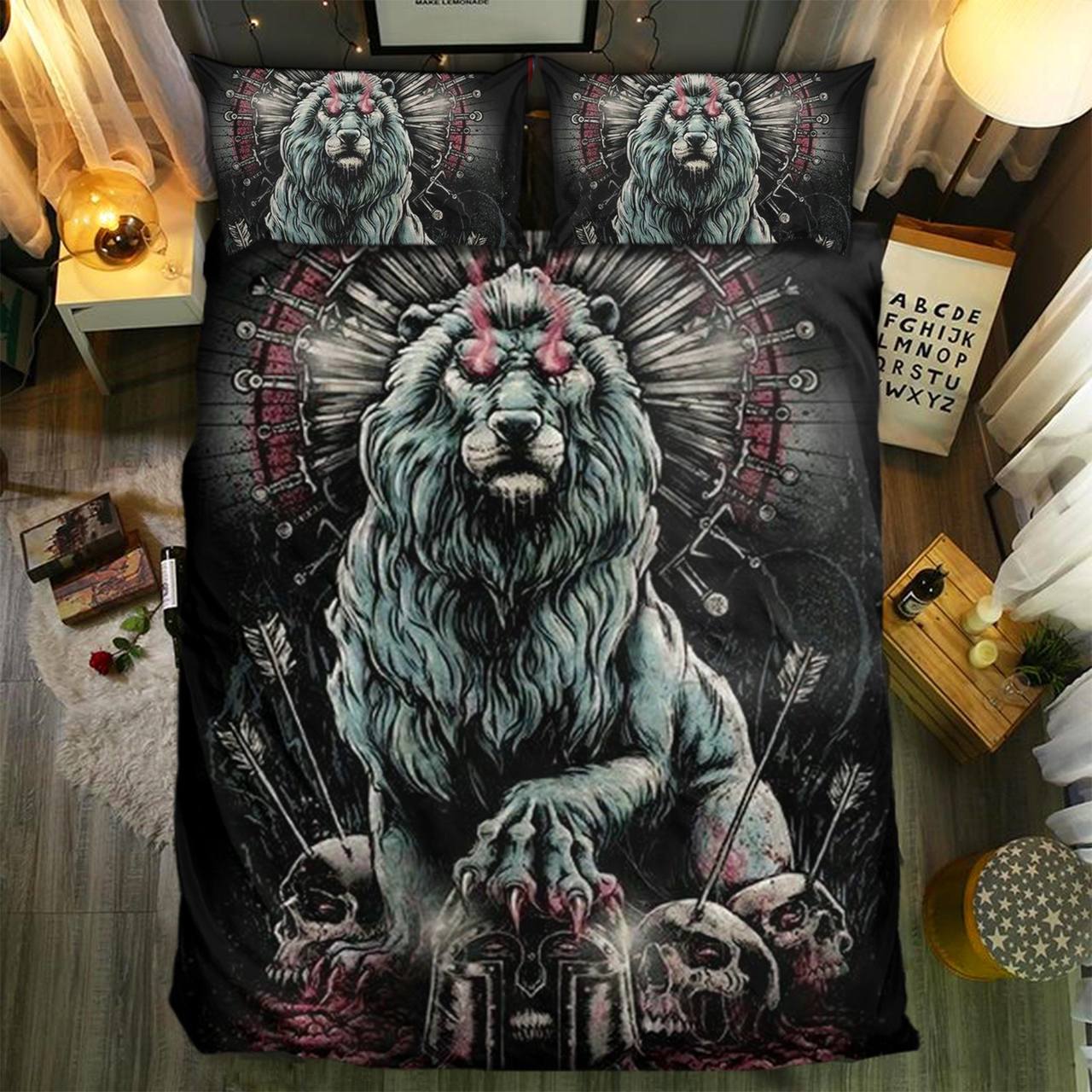 Pecial Lion Collection Customized Duvet Cover Bedding Set