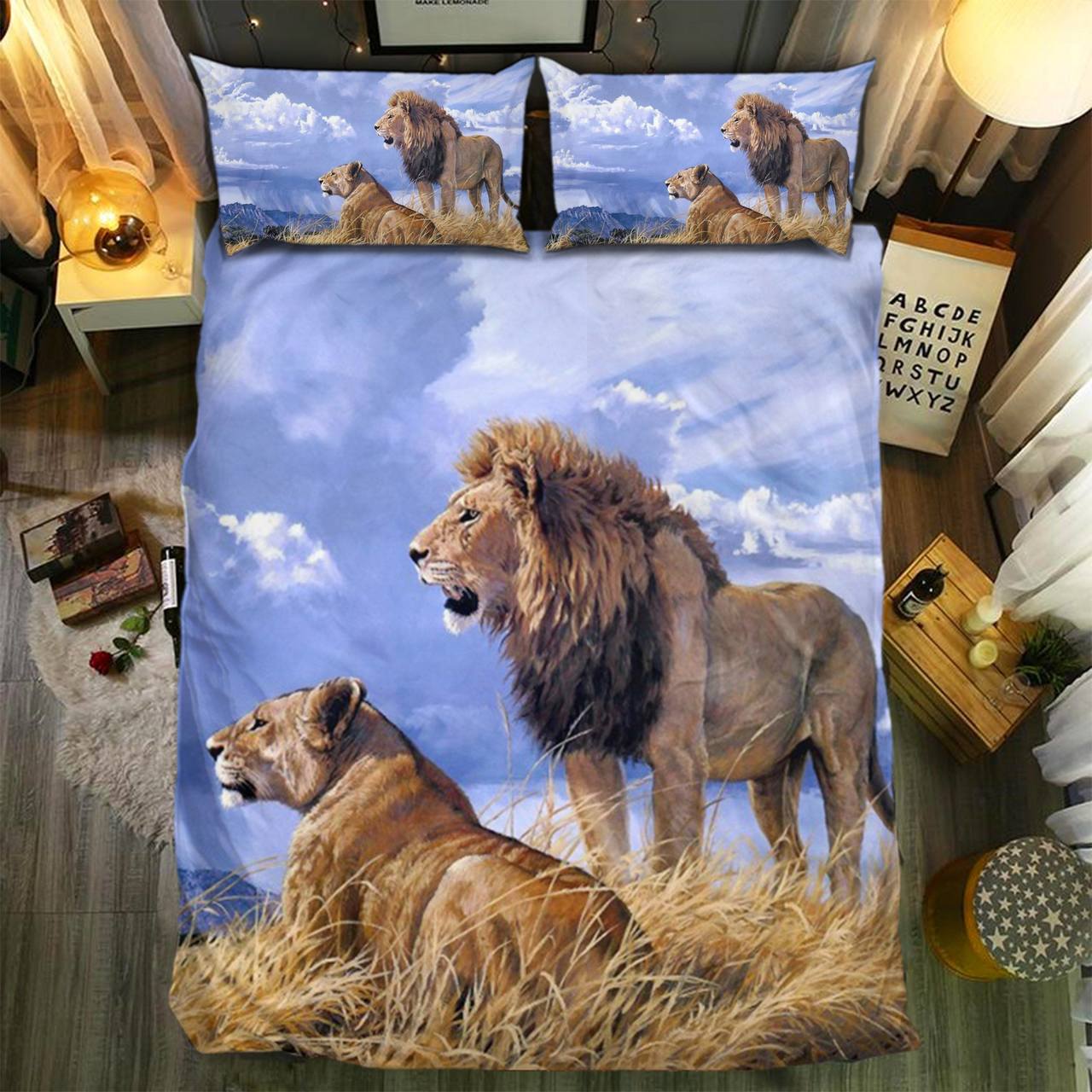Pecial Lion Collection Customized Duvet Cover Bedding Set