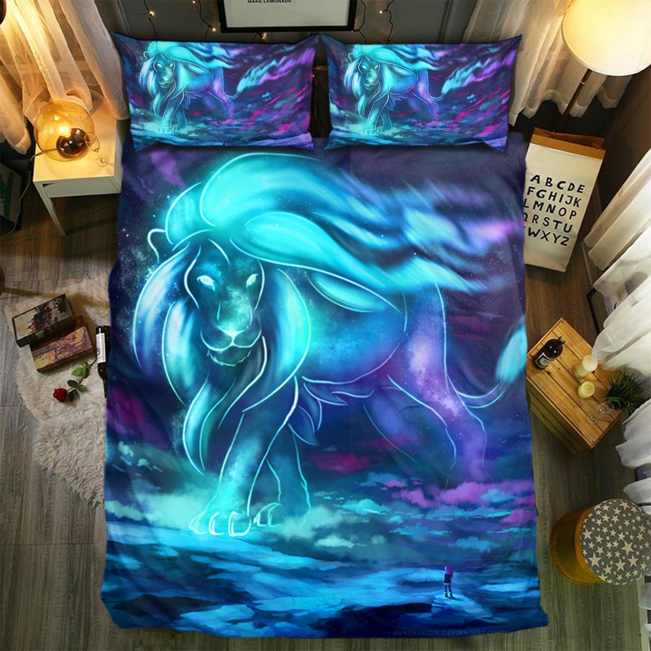 Pecial Lion Collection Customized Duvet Cover Bedding Set