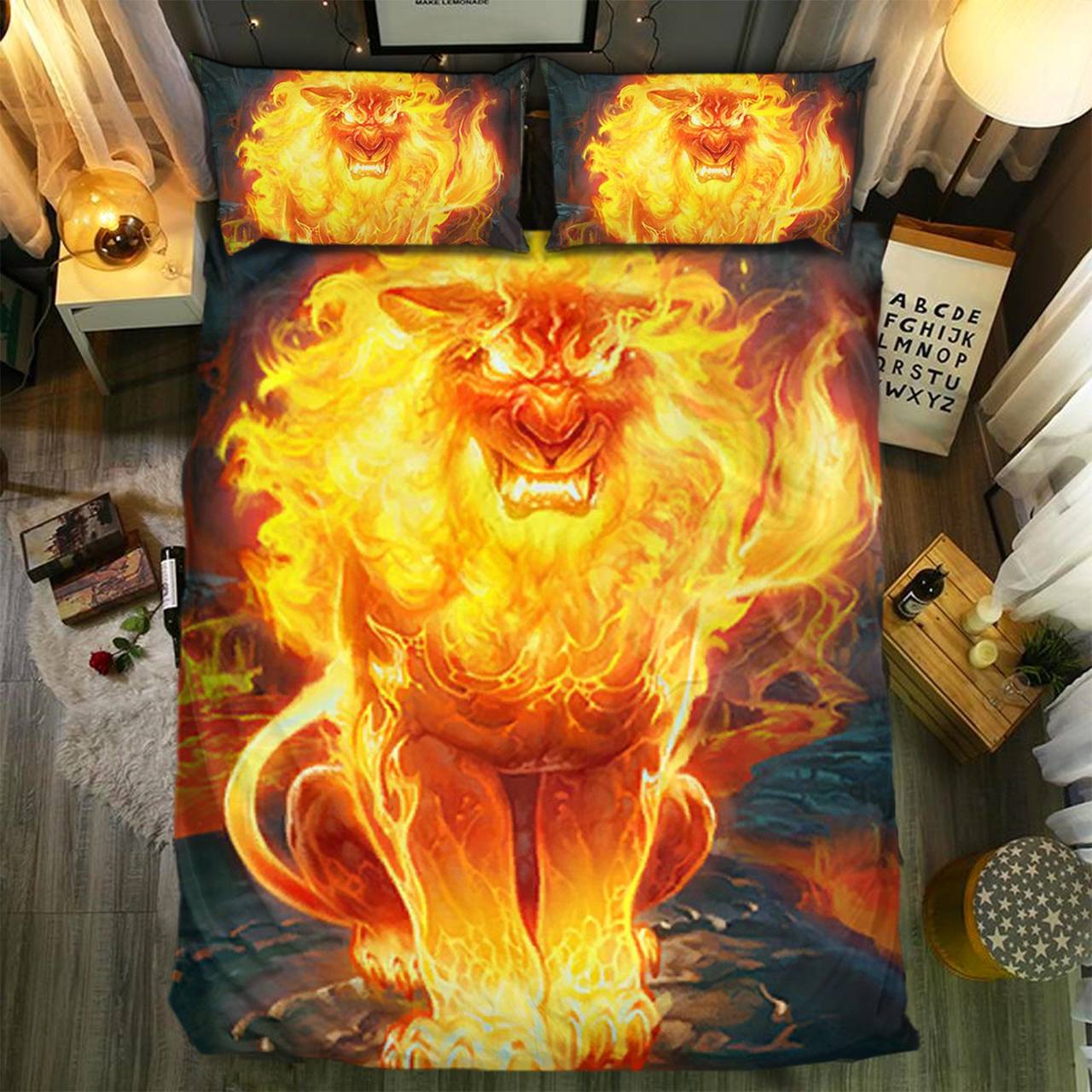 Pecial Lion Collection Customized Duvet Cover Bedding Set