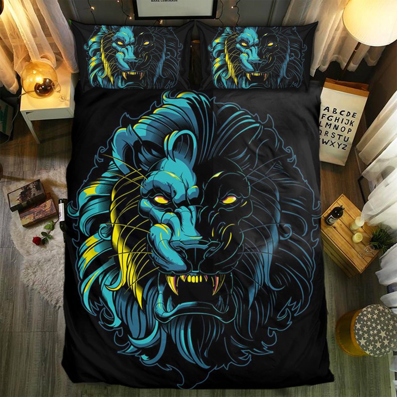 Pecial Lion Collection Customized Duvet Cover Bedding Set