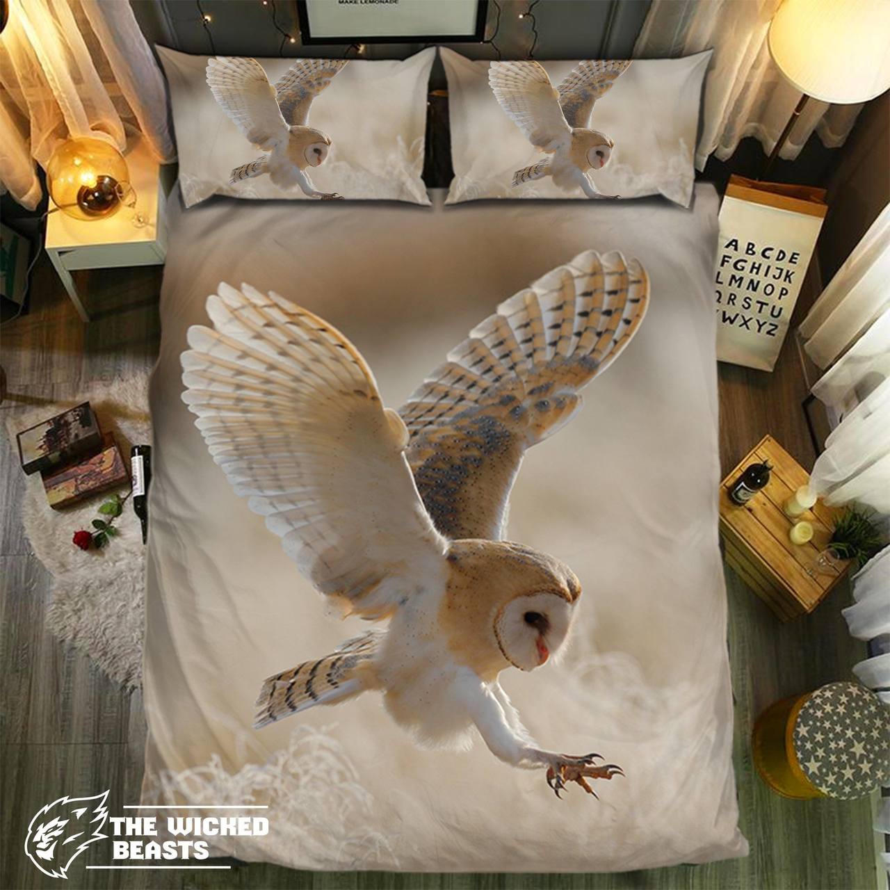 Pecial Owl Collection Customized Duvet Cover Bedding Set