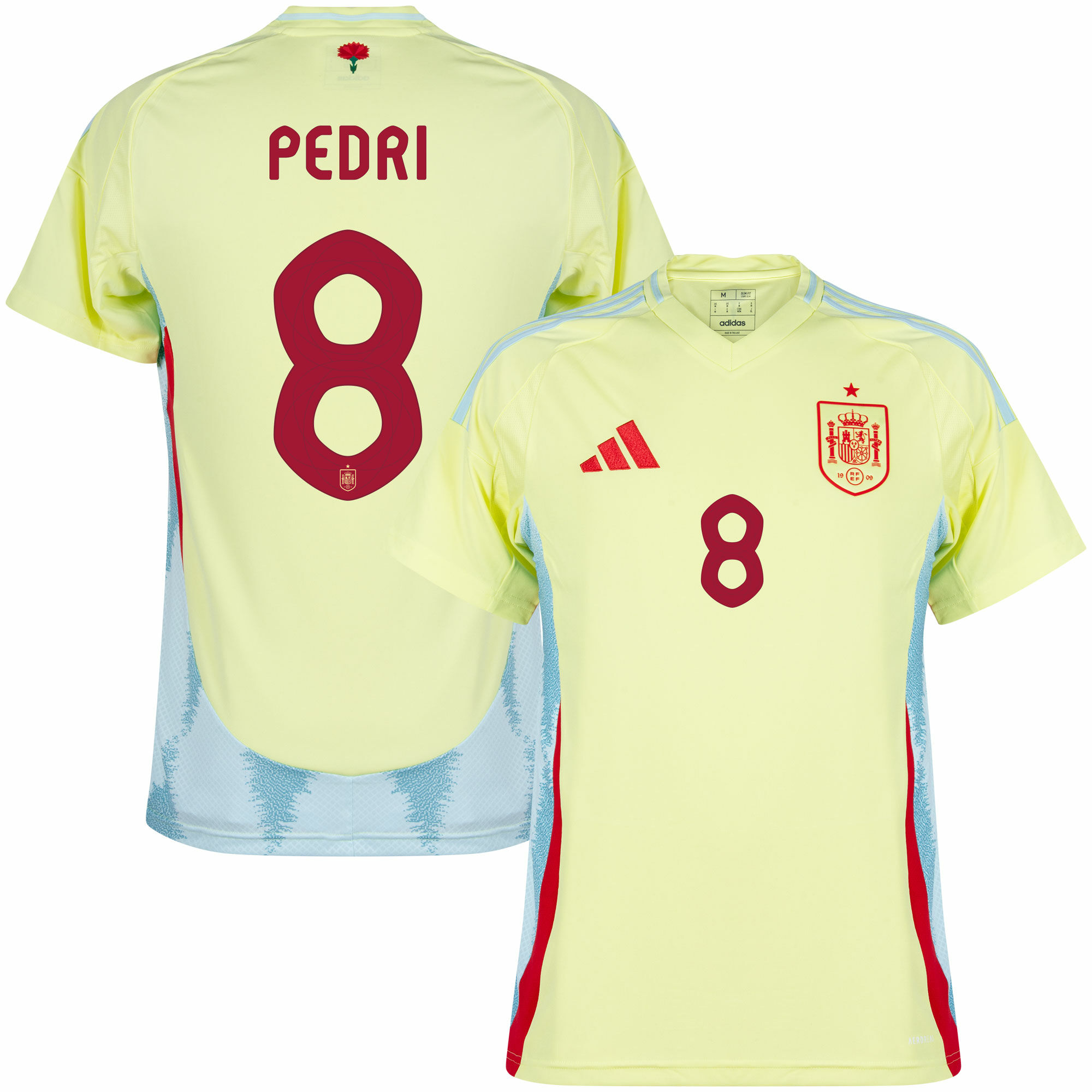 Pedri Men's Spain 2024 Stadium Away Soccer Jersey
