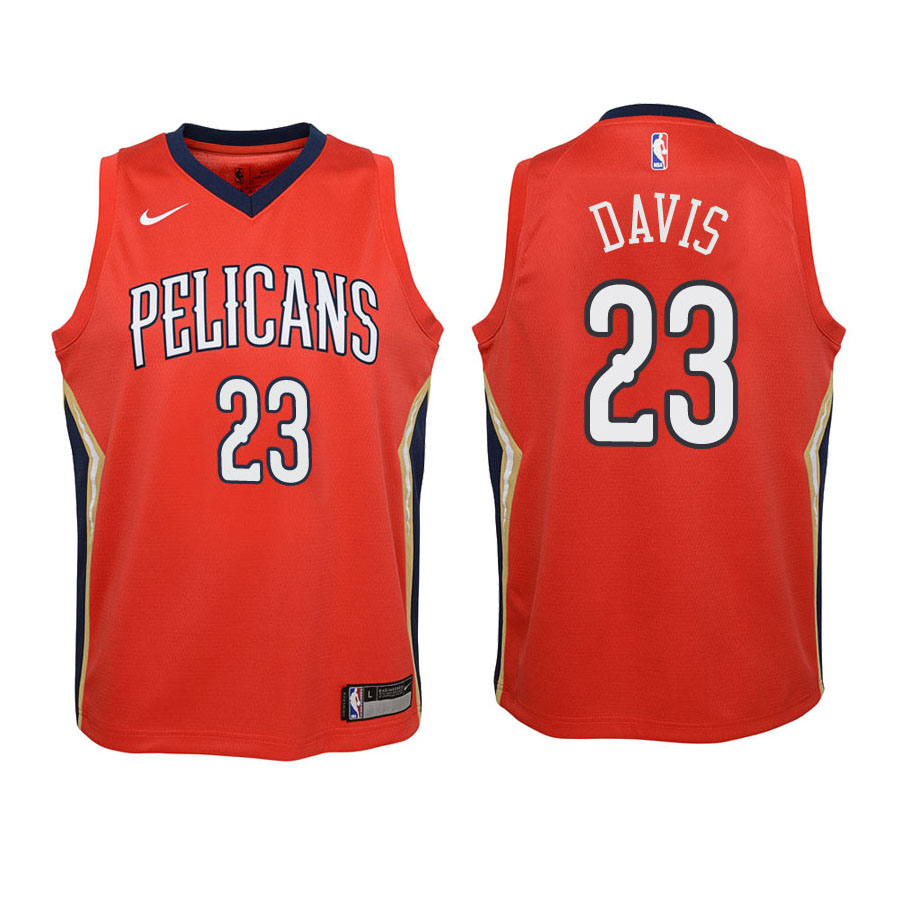 Pelicans Youth Anthony Davis #23 Statement Edition Red Jersey