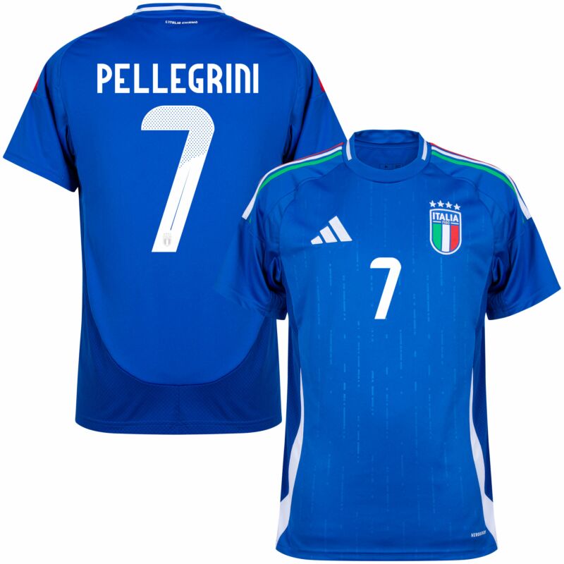 Pellegrini Men's Italy 2024 Stadium Home Soccer Jersey