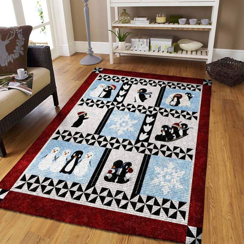 Penguin Rectangle Rug