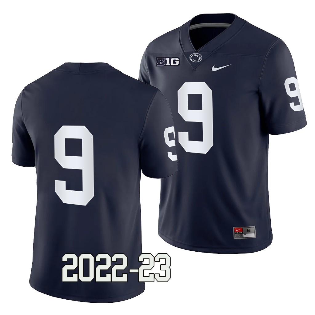 Penn State Nittany Lions Beau Pribula Jersey 2022-23 College Navy #9 Game Men's Shirt