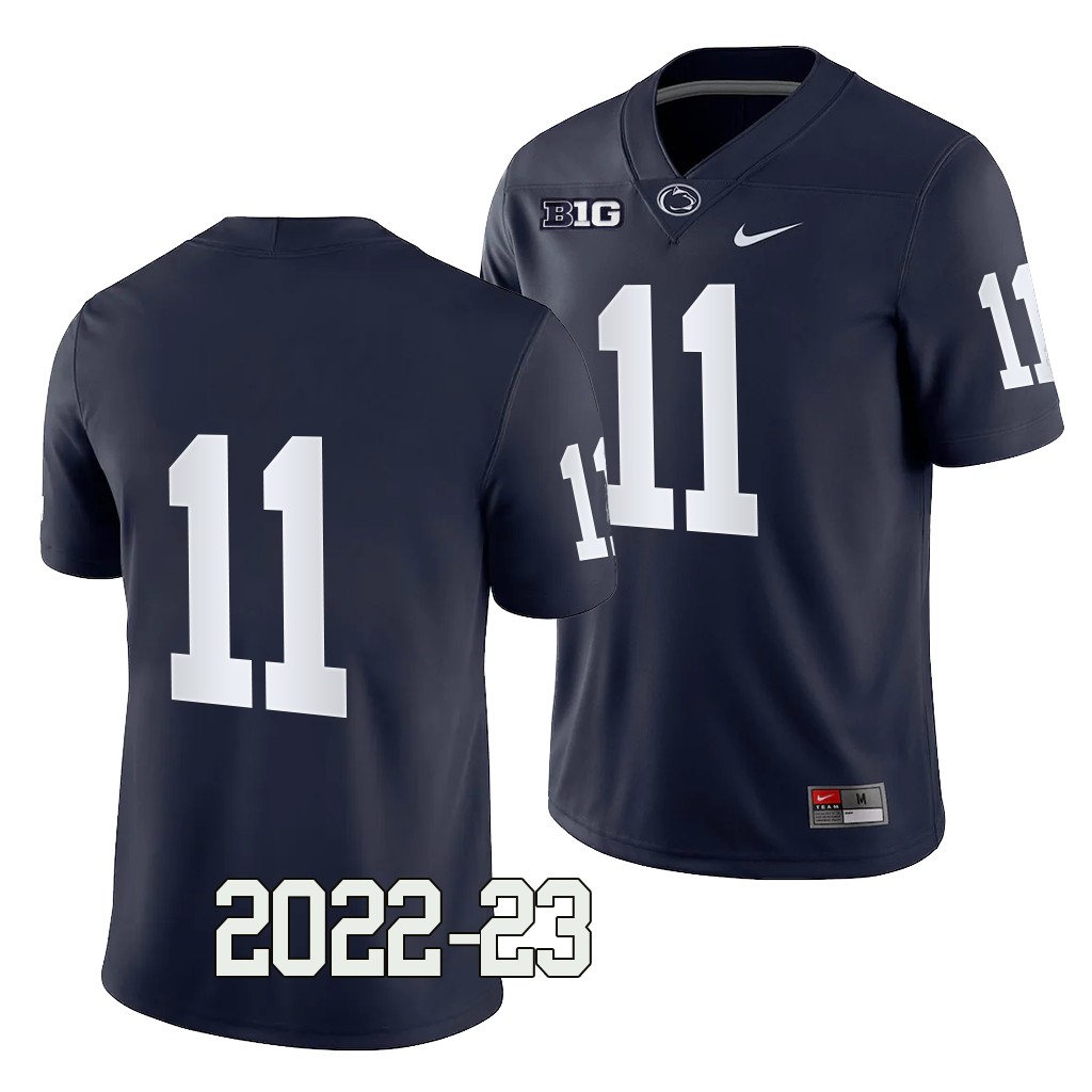 Penn State Nittany Lions Christian Veilleux Jersey 2022-23 College Navy #11 Game Men's Shirt