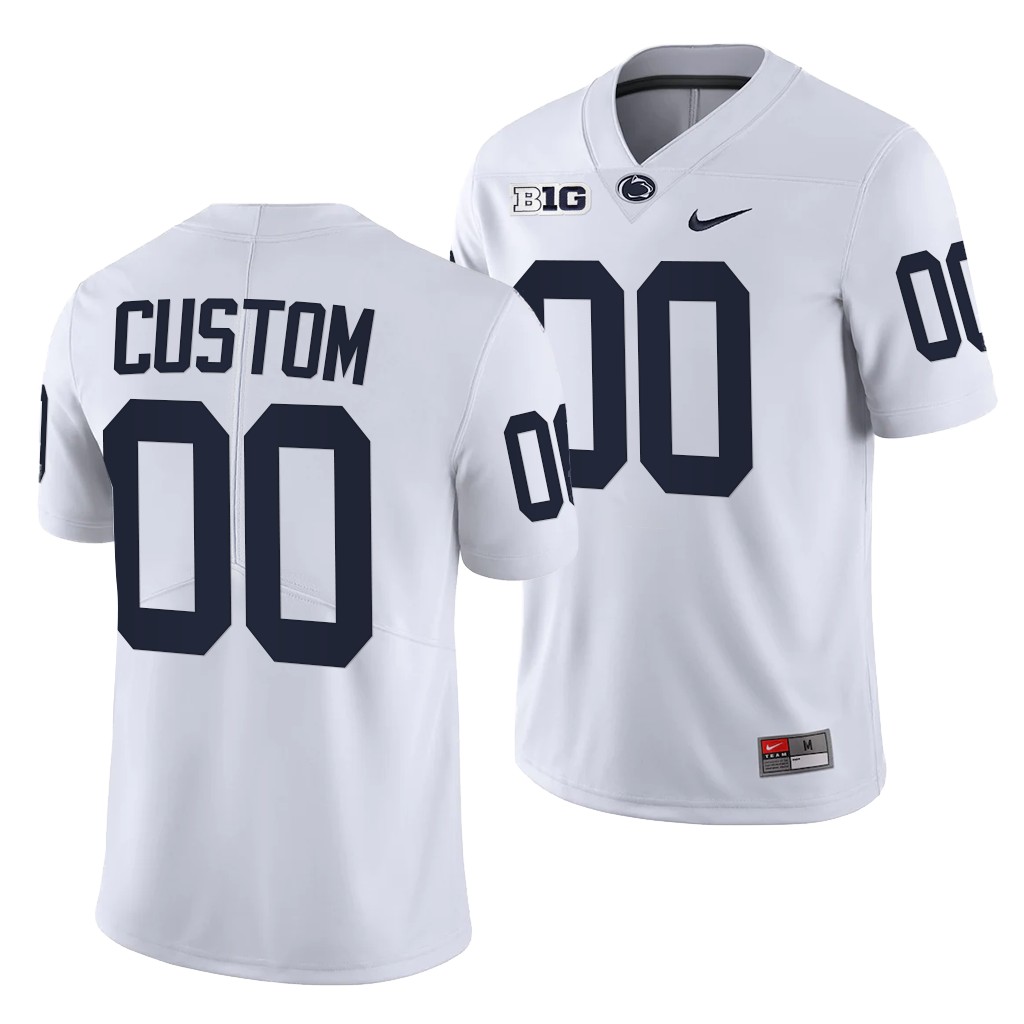 Penn State Nittany Lions Custom 00 White 2021-22 College Limited Jersey Men