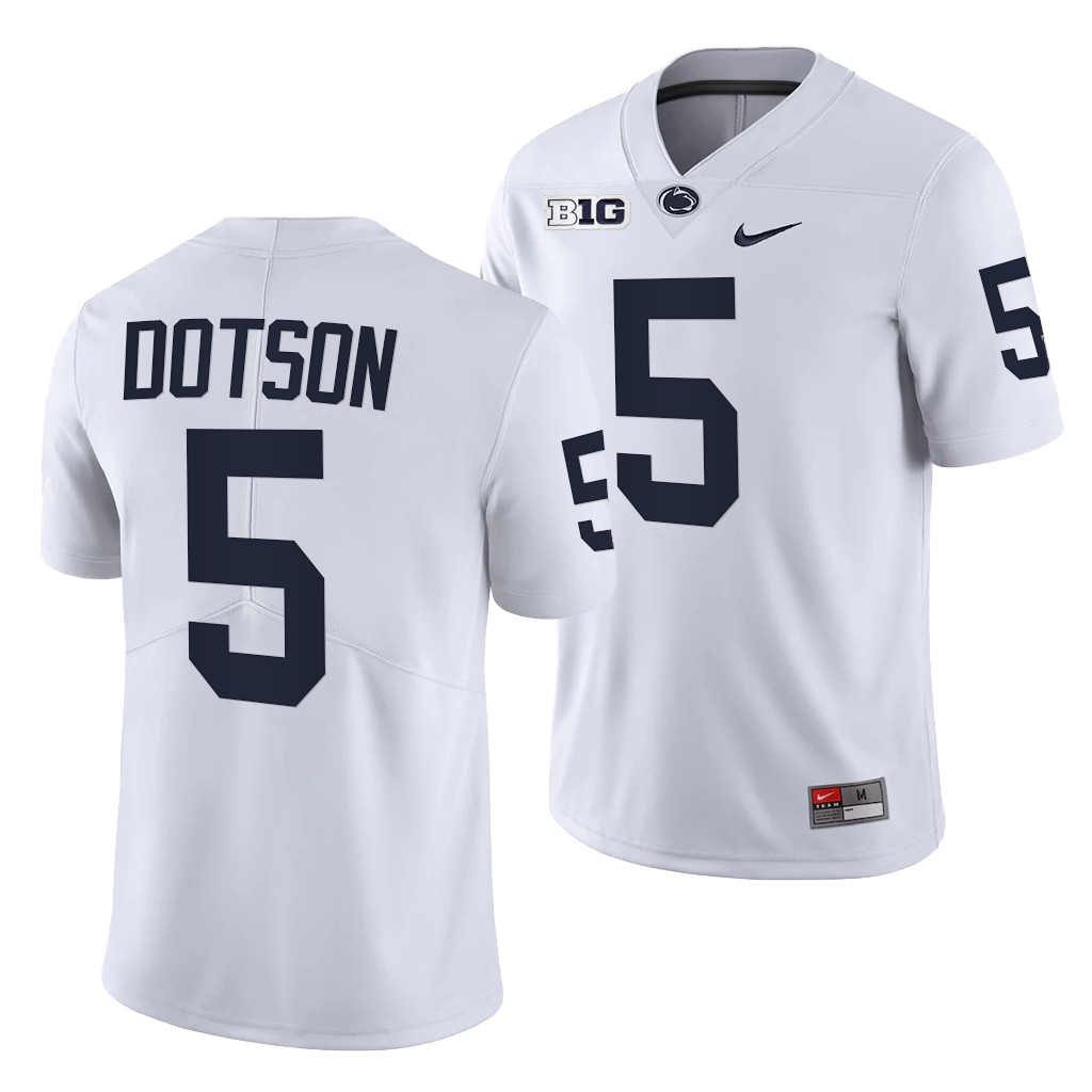 Penn State Nittany Lions Jahan Dotson 5 White 2021-22 College Limited Jersey Men