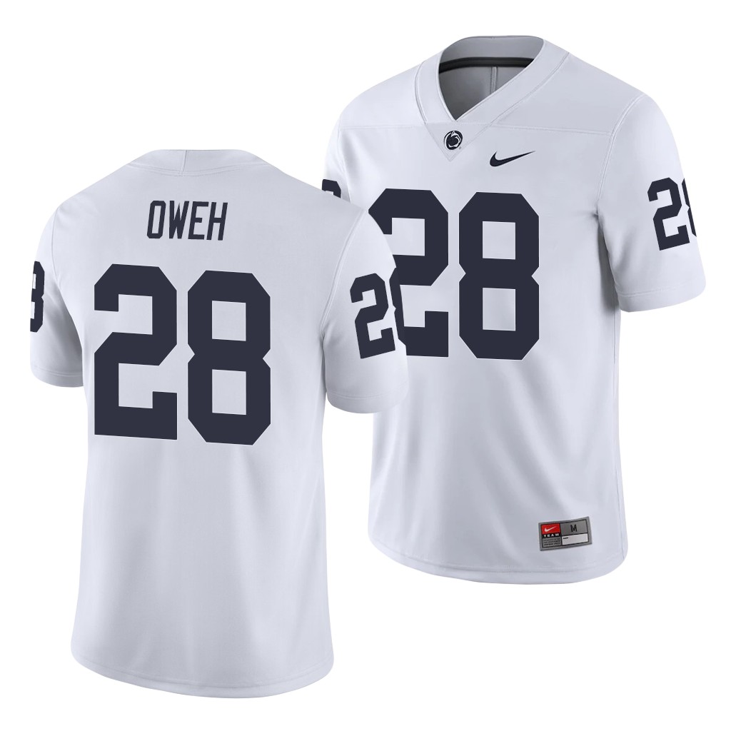 Penn State Nittany Lions Jayson Oweh White Game College Jersey Men's