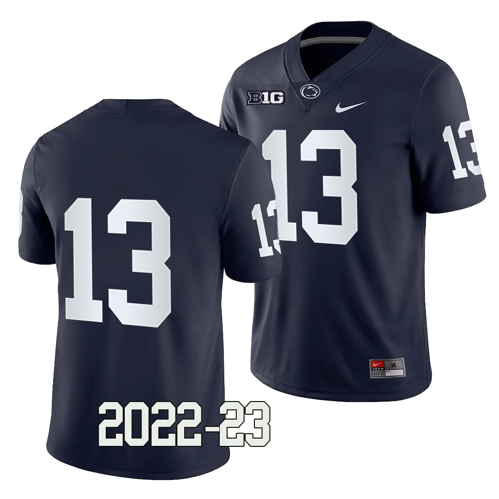 Penn State Nittany Lions Kaytron Allen Jersey 2022-23 College Navy #13 Game Men's Shirt