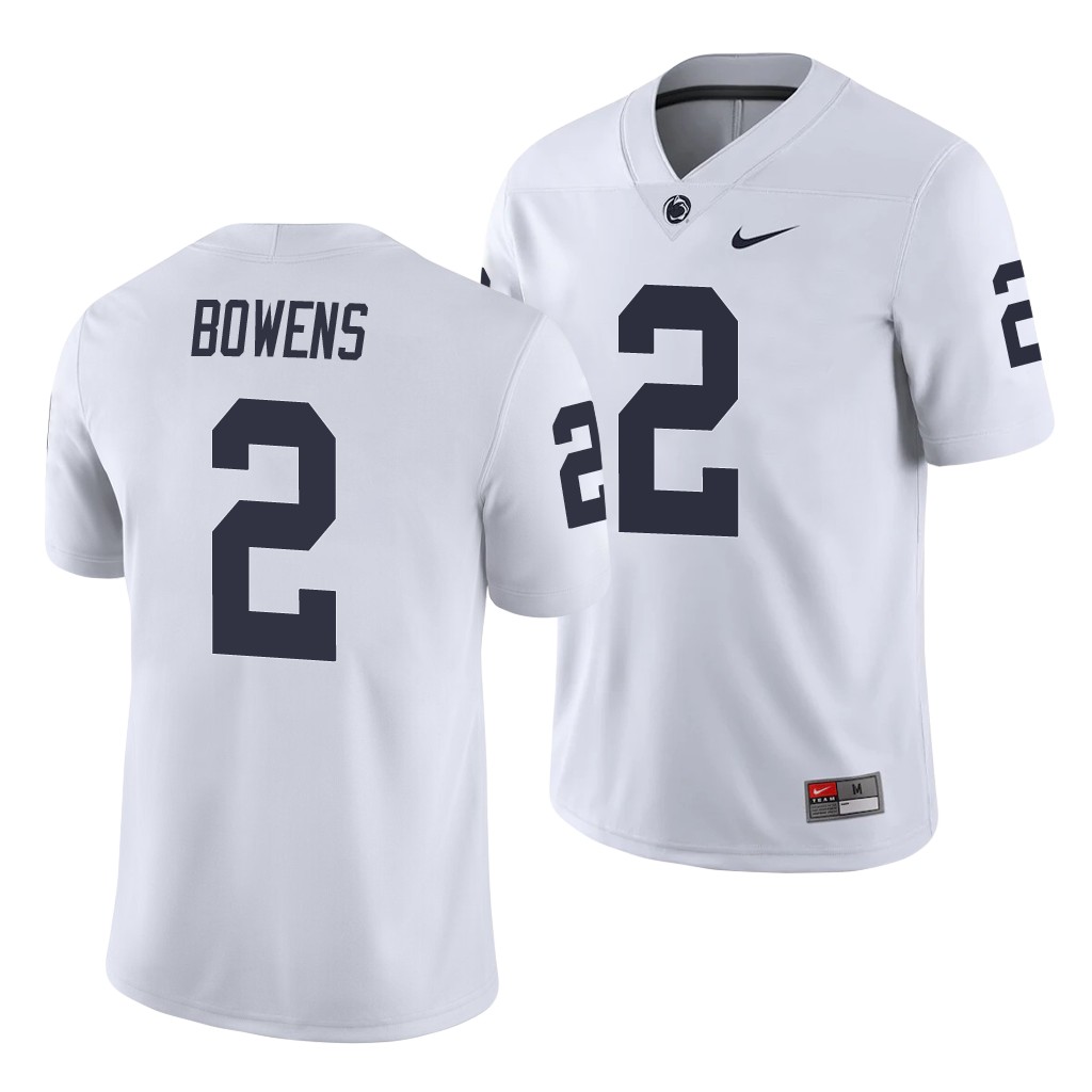 Penn State Nittany Lions Micah Bowens White College Men's Game Jersey
