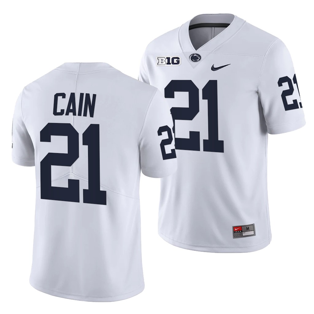 Penn State Nittany Lions Noah Cain 21 White 2021-22 College Limited Jersey Men