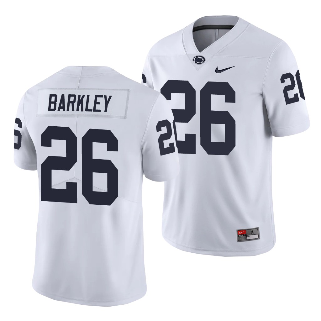 Penn State Nittany Lions Saquon Barkley White Limited College Jersey