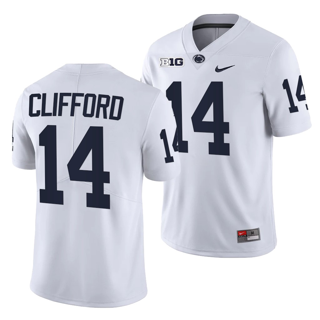 Penn State Nittany Lions Sean Clifford 14 White 2021-22 College Limited Jersey Men